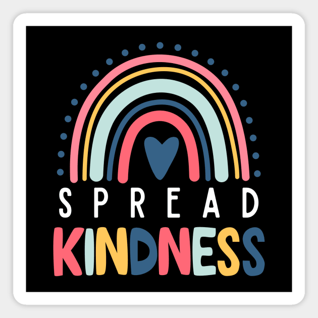 "Radiant Rainbow" - Spread Kindness Inspirational Tee Magnet by Ingridpd